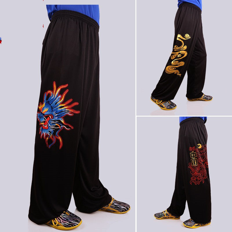 Martial Arts Training Pants Loose Tai Chi Pants Women and Men