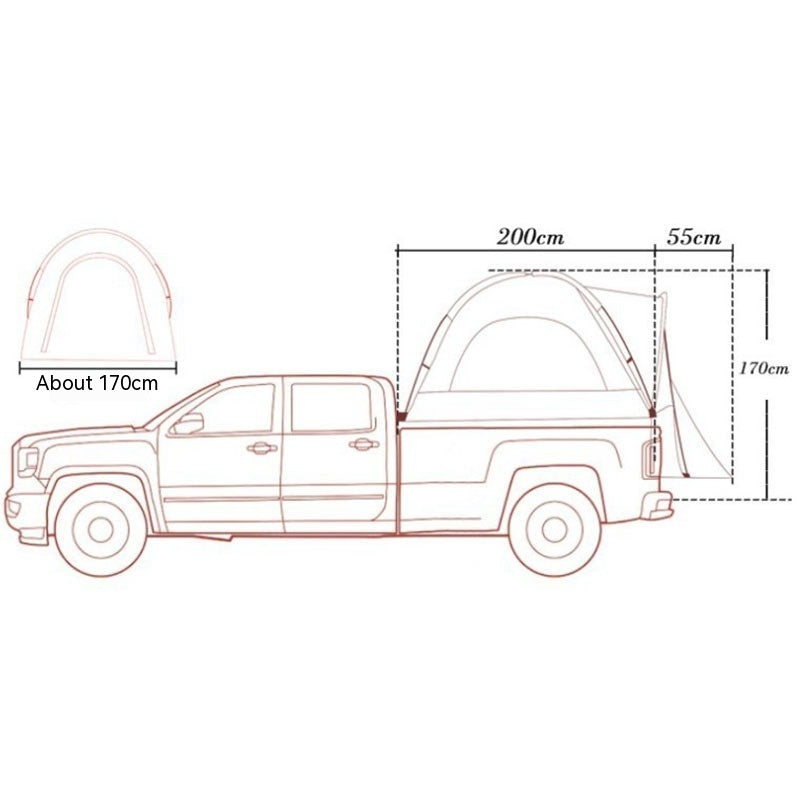 Multi-Funktions-Zelt für Outdoor-Auto-Rückbox