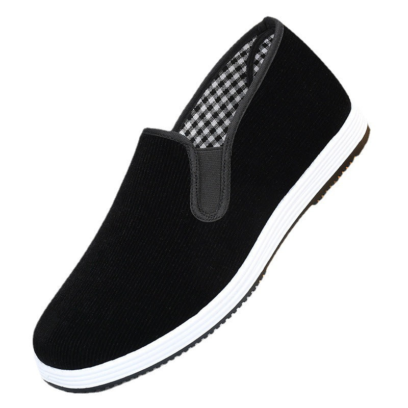 Corduroy Slip-on Comfortable And Lightweight Breathable Wear-resistant Leisure Cloth Shoes