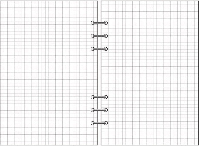 6-loch Notizbuch Lose-Blätter Liniert