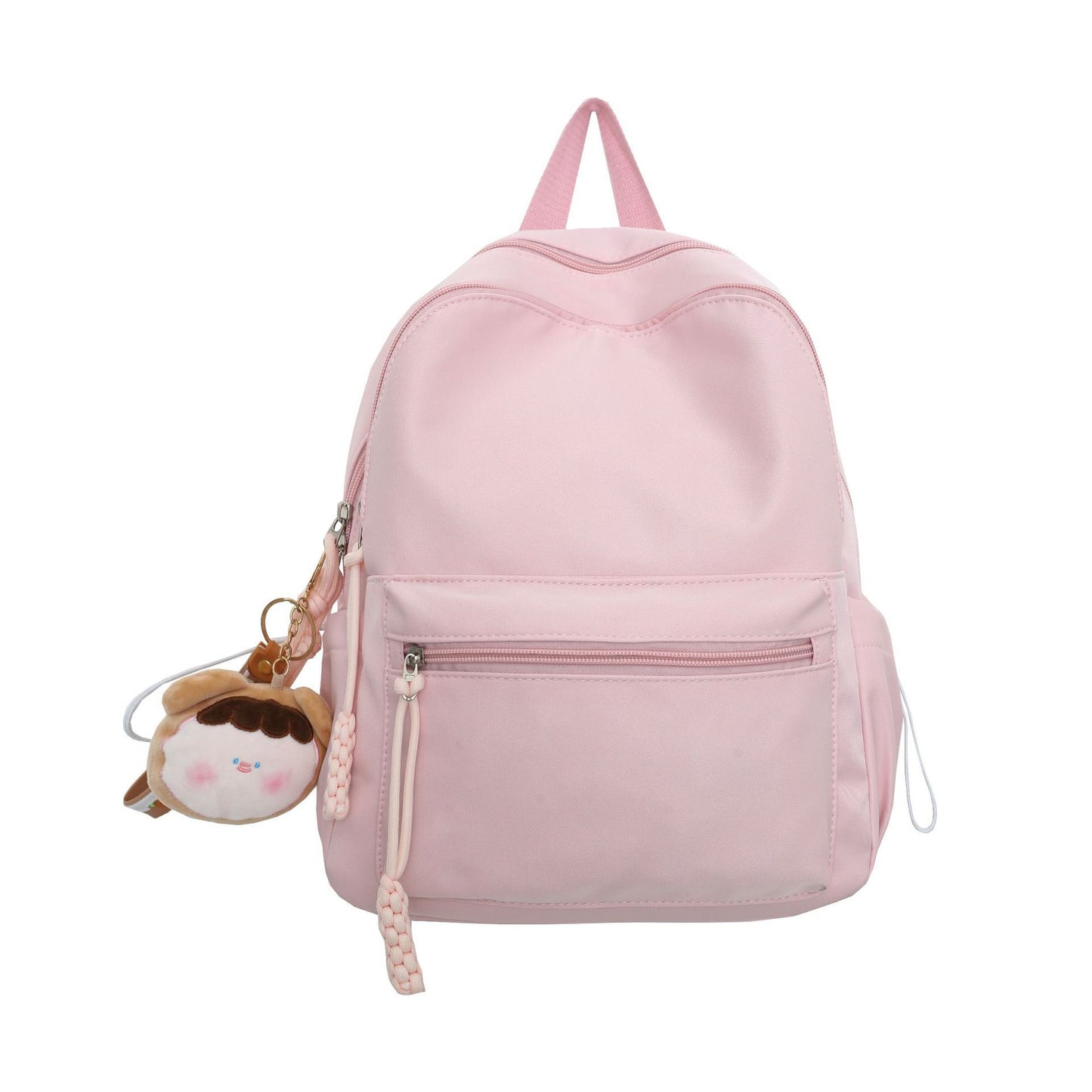 Women's Japanese style backpack solid color, light and cute