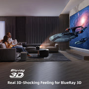 Wiederaufladbare HD 3D Heimkino Projektor