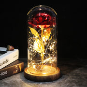 Lampe mit Glasschirm „Rosé“