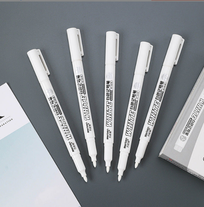 Super White Dazzling Fine Head Quick-drying Waterproof Painting Pen