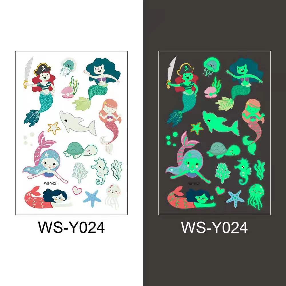 Kids waterproof temporary tattoo sticker cute dinosaur unicorn