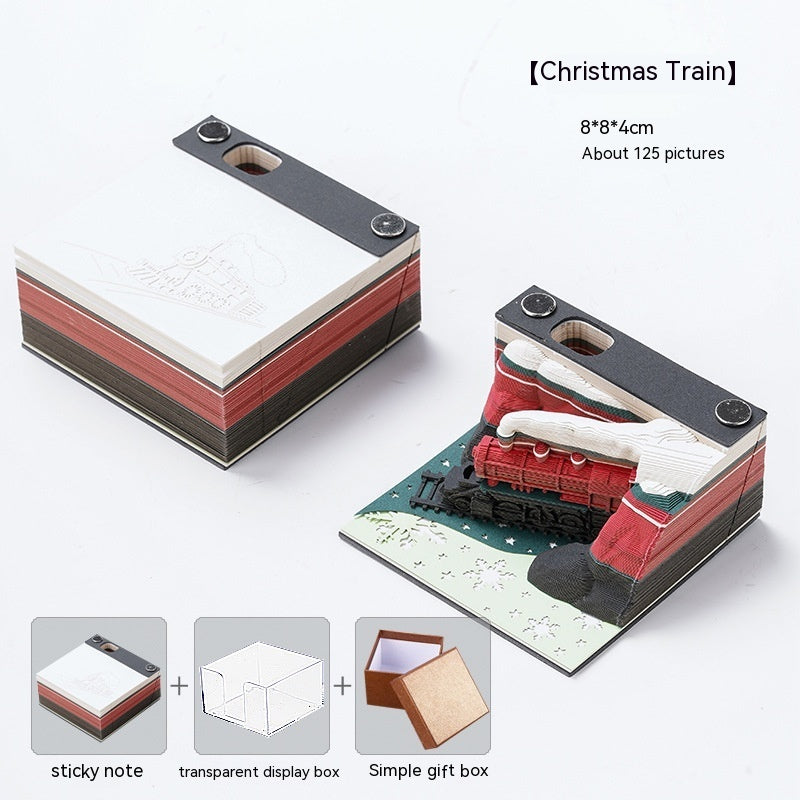 Creative 3D Notepad Qingshui Temple sticky