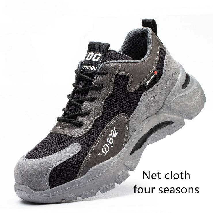 Men's Safety Shoes Anti-smashing And Anti-piercing Steel Toe