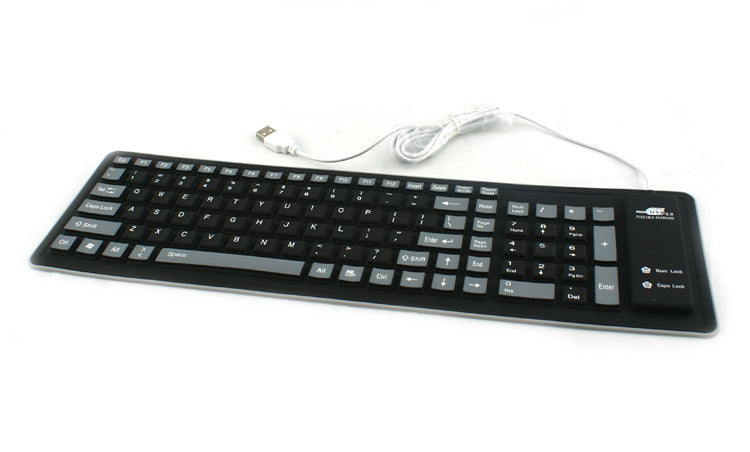 Folding Waterproof And Dustproof Silicone Keyboard