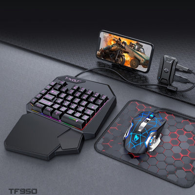 Lei Lang TF900 Einhand-Maus-Tastatur-Set