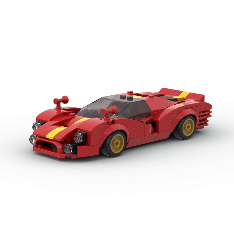 MOC-101795 Ferrari 330 P4 Junge Spielzeug Rennbausteine Auto Montage Modell