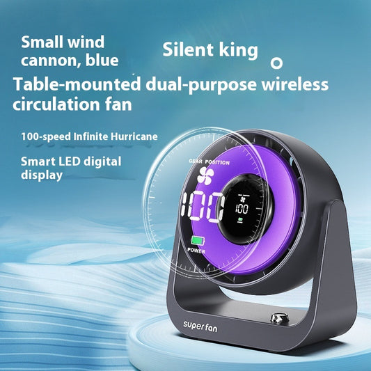 Desktop air circulator high speed turbine convection fan