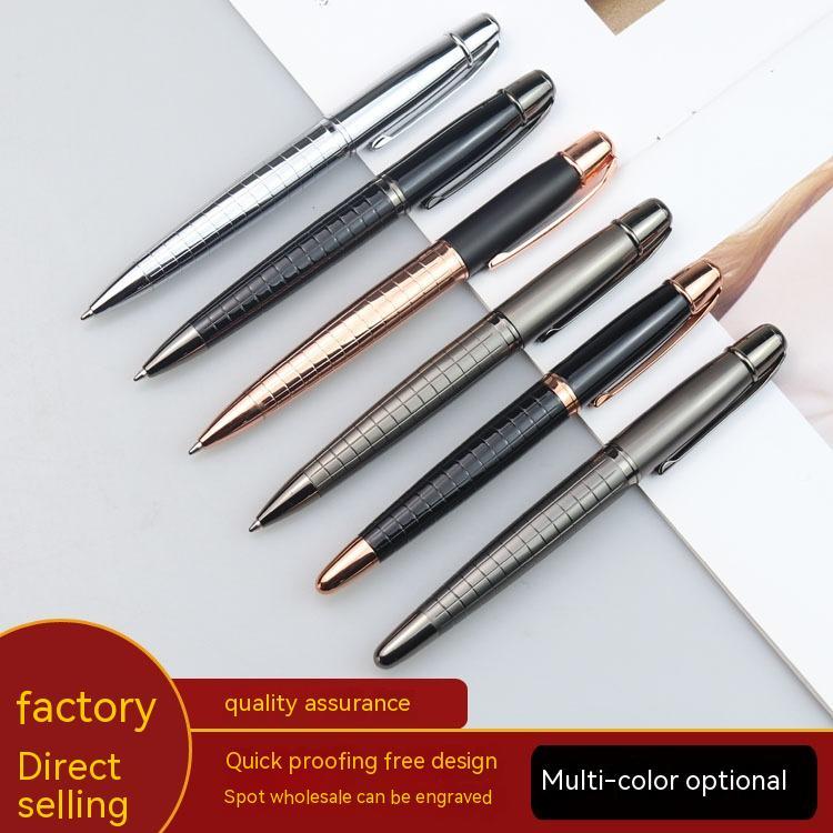 Business Metal Roller Pen Gun Gray Roller Pen Office Water-based Paint Pen