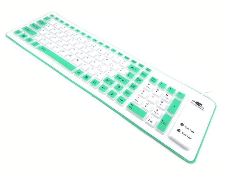 Folding Waterproof And Dustproof Silicone Keyboard