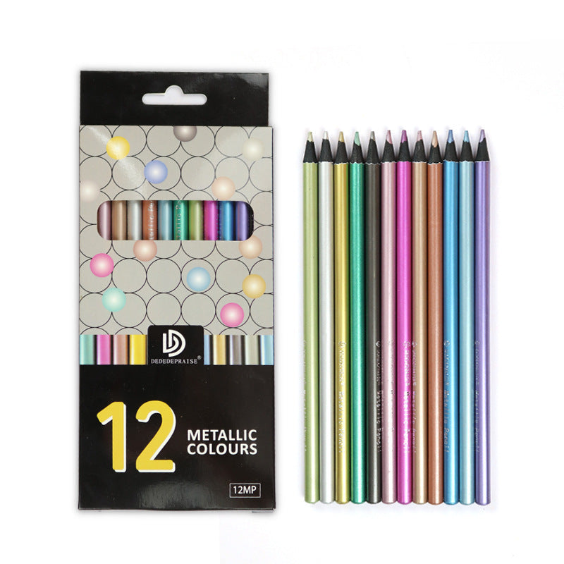 Metallic Colored Pencils 12-color set