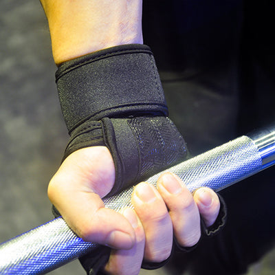 Atmungsaktive fingerlose Gewichtheber-Fitness-Sporthandschuhe