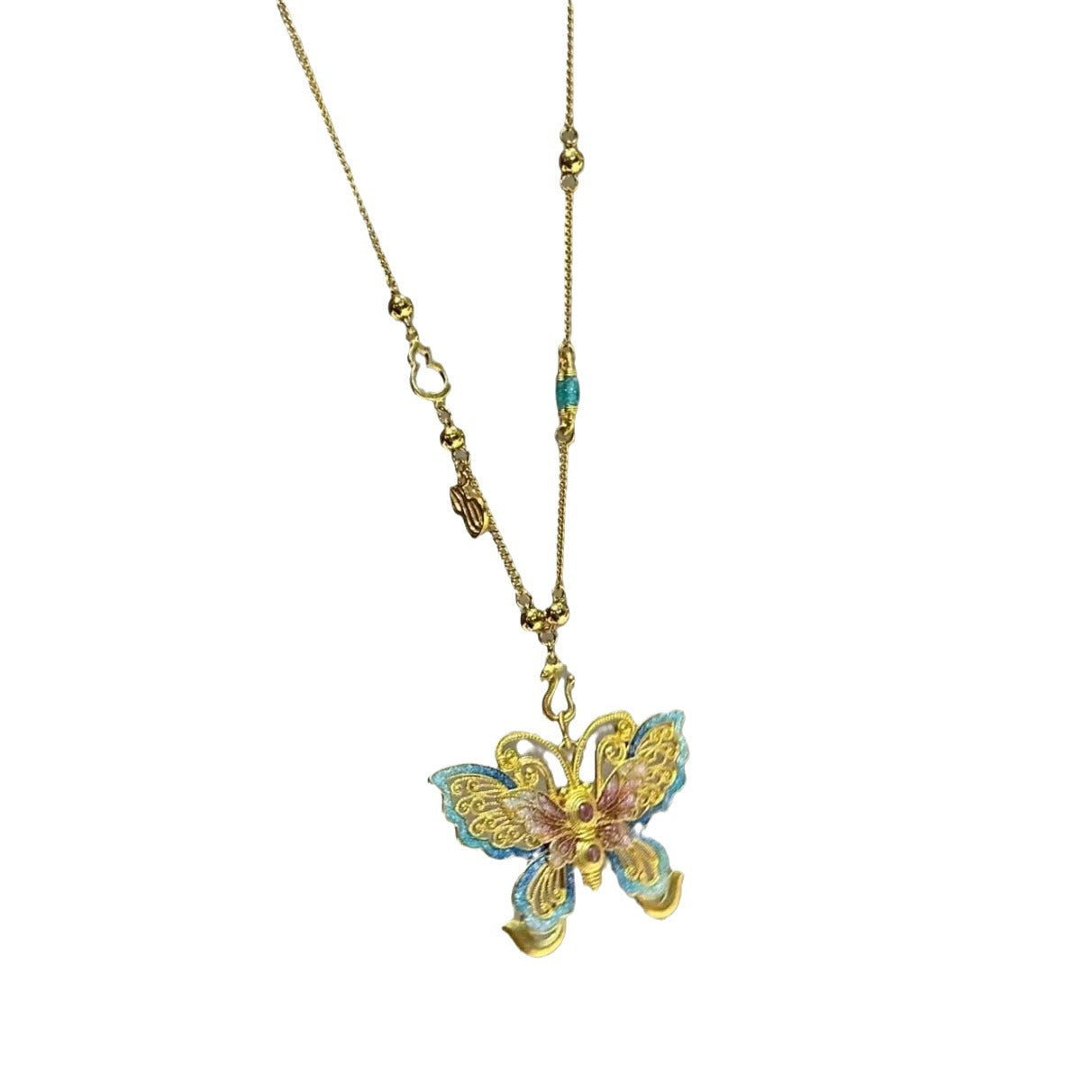 Sweet Butterfly Clavicle Chain Female