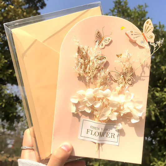 Boxed Greeting Card 3D 3D Birthday Blessing Card Butterfly Shape