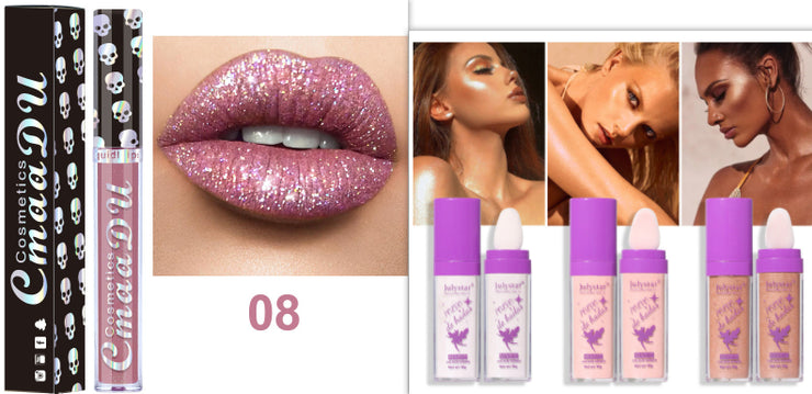 Metallischer Lipgloss