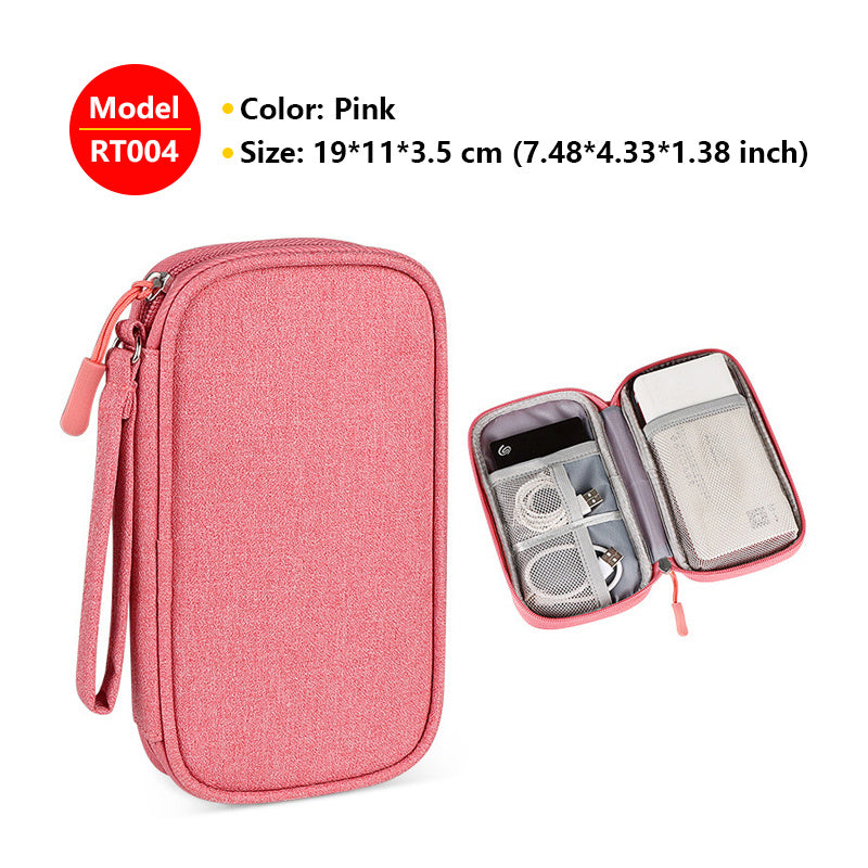 Fashion New Waterproof Data Cable Portable Power Bank Storage Bag