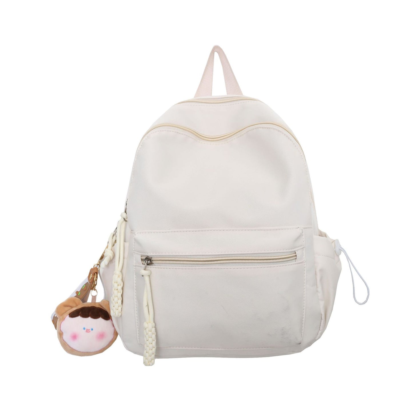 Women's Japanese style backpack solid color, light and cute