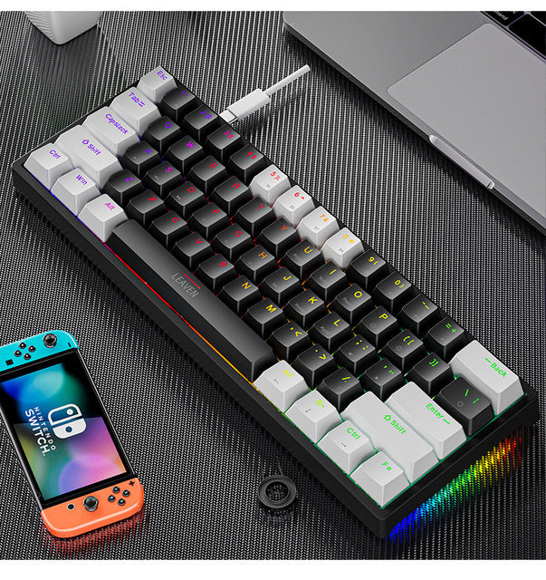 Plastic mechanical keyboard for gaming