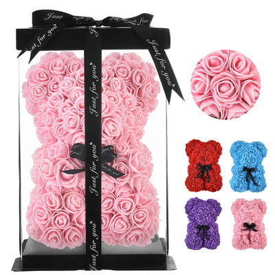 Rosenbär Ewige Blume Rose Teddybär PE Schaumbär 25cm Valentinstag