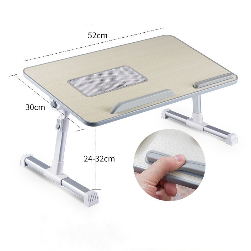 Adjustable Laptop Desk Stand Foldable Notebook Laptop Bed Table Can be Lifted Standing 