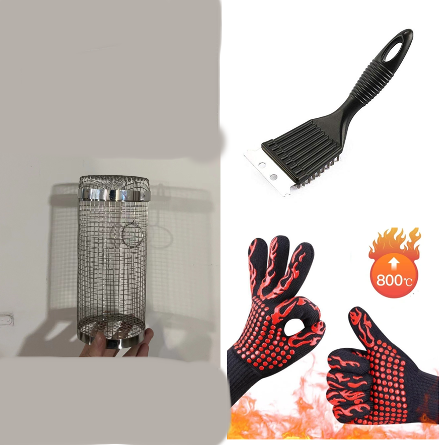 Metal BBQ Grill Basket Net