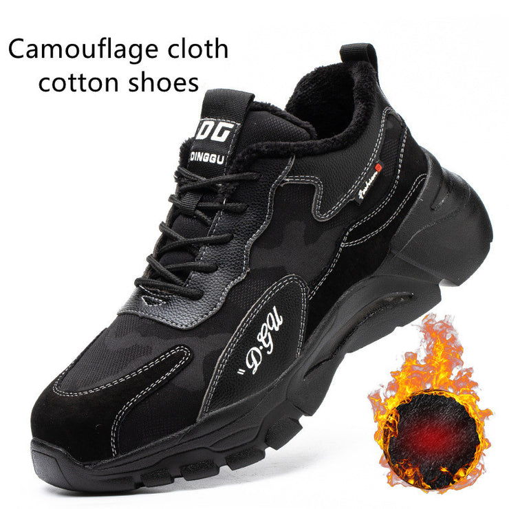 Men's Safety Shoes Anti-smashing And Anti-piercing Steel Toe