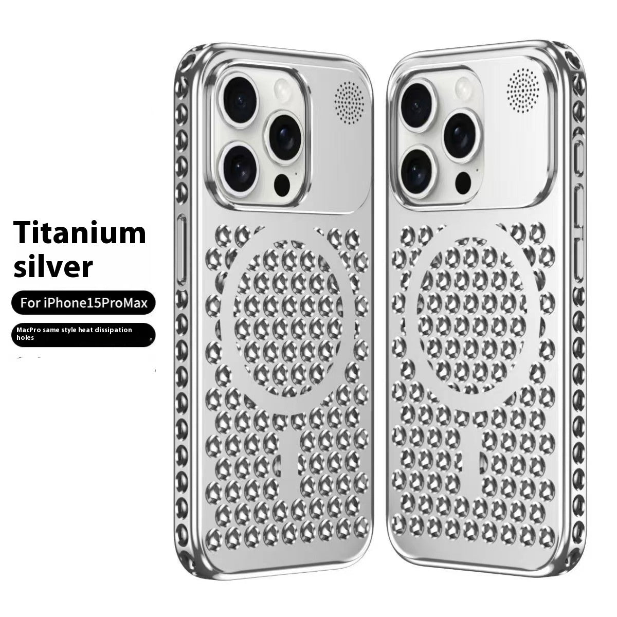 Electroplating Magnetic Suction Heat dissipation Aroma therapy Phone Case