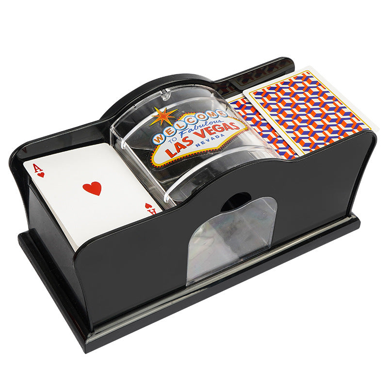 Handge kurbelte Shuf fling Machine Spielkarten Brettspiel