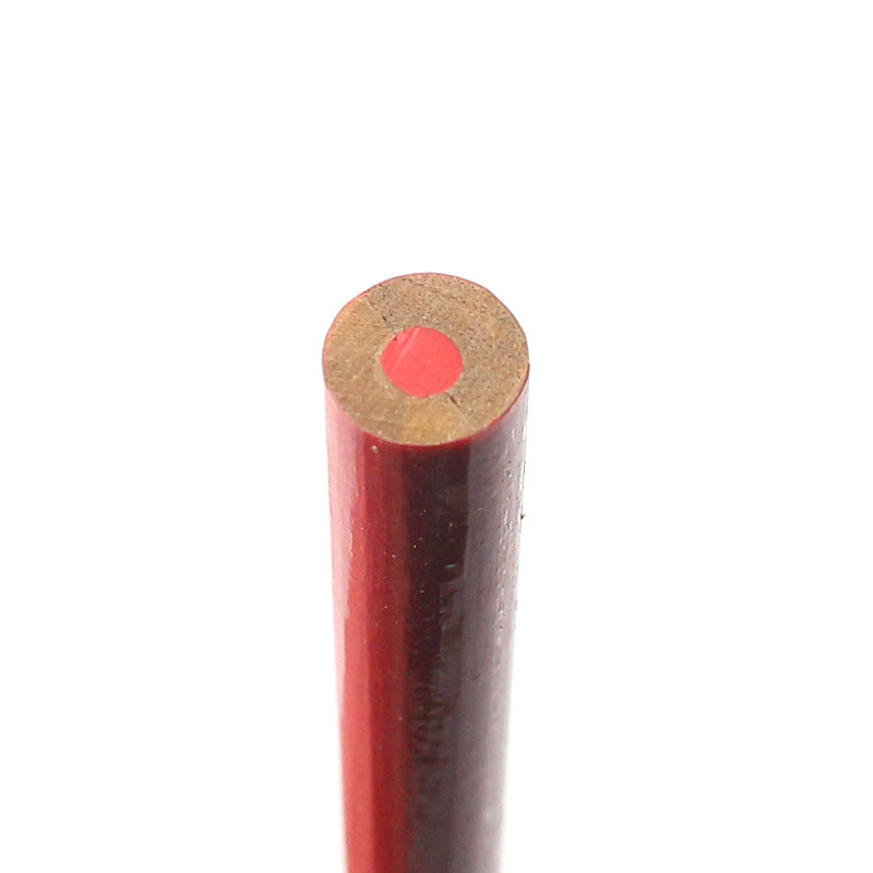 Red And Blue Two-color Carpenter's Pencil Round Marking Pen Engineering Wooden Pen