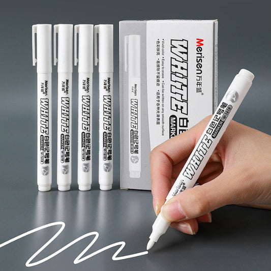 Super White Dazzling Fine Head Quick-drying Waterproof Painting Pen