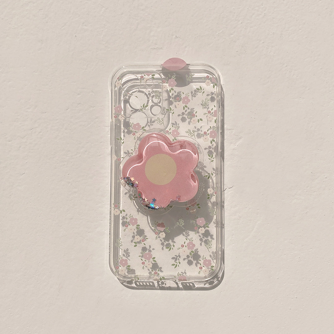 Fashionable Summer Flower Phone Case Applicable Bracket Women