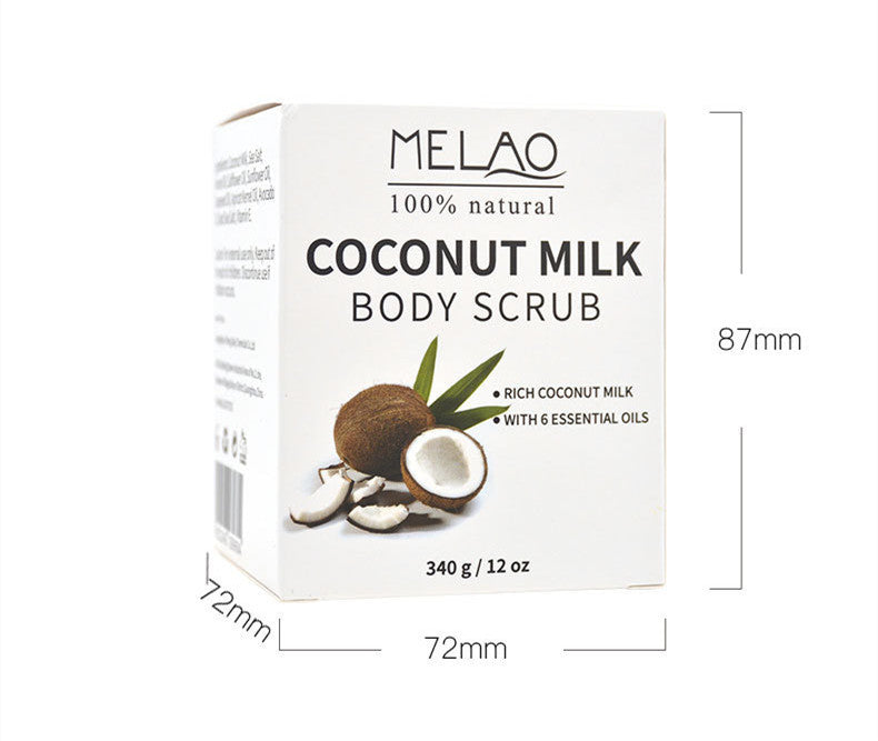 Coconut Milk Cleansing Moisturizing Exfoliating Body Scrub Cream