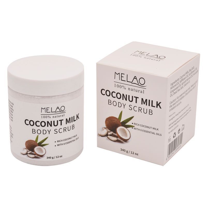 Coconut Milk Cleansing Moisturizing Exfoliating Body Scrub Cream