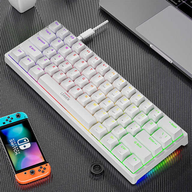 Plastic mechanical keyboard for gaming