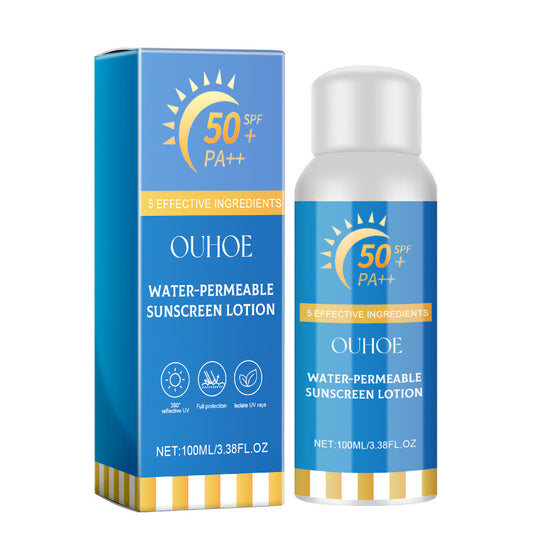 water-permeable sunscreen lotion