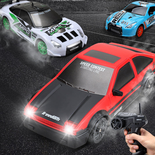 Drift Rc Car 4WD RC Drift Car Toy Remote Control GTR Model AE86 Vehicle Car RC Racing Car Toys For Children Christmas Gifts 2.4G