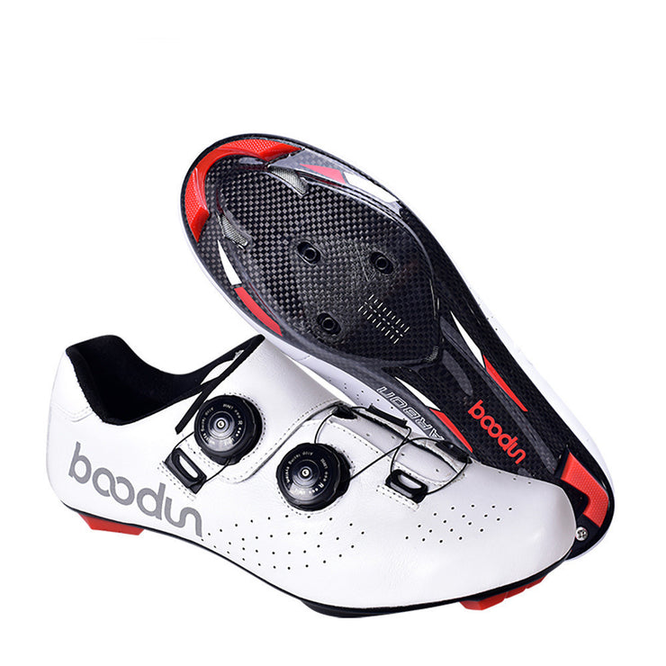 Outdoor Schock-absorbieren Leder Carbon Fiber Radfahren Schuhe