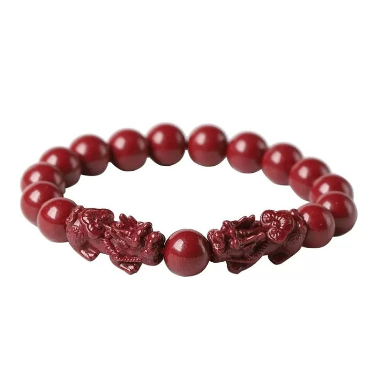 High-content Natural Raw Ore Cinnabar Ruyi Pi Xiu Bracelet