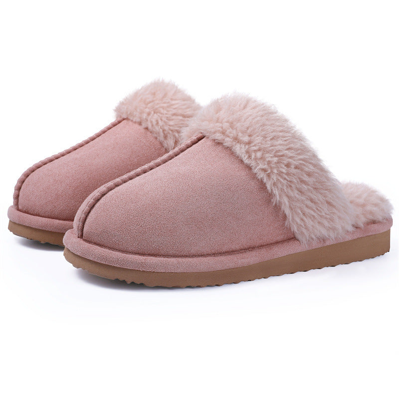 Warm home platform non-slip plush slippers