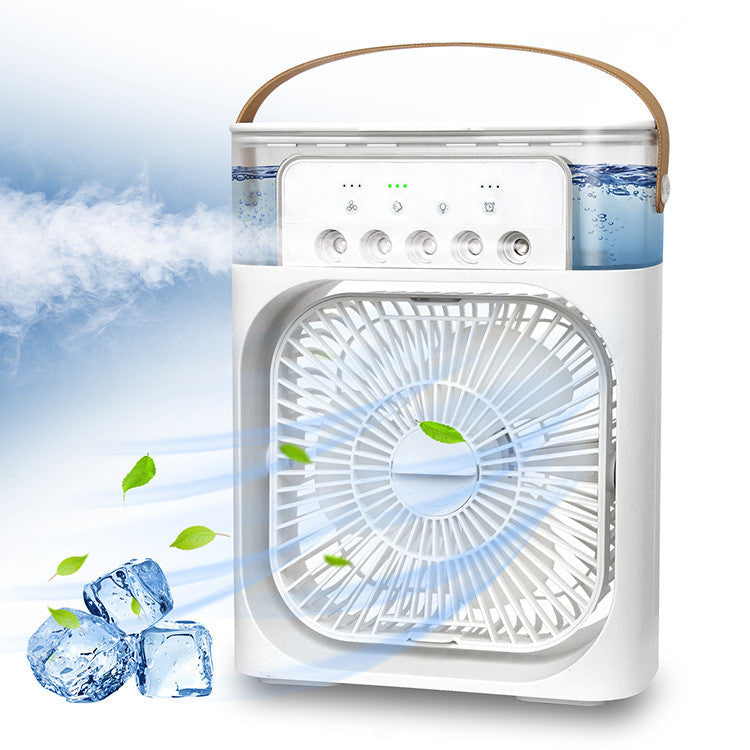 Luftbefeuchter Kühlung USB-Ventilator LED Nachtlicht Wassernebel Befeuchtung Ventilator Spray Elektrischer Ventilator 3 in 1