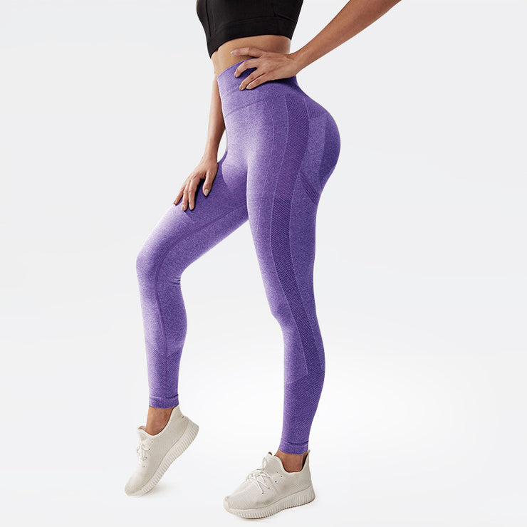 Strumpfhose mit hoher Taille und nacktem Griff, zum Heben der Hüfte, elastische Sport-Laufhose, schnelltrocknende Yogahose