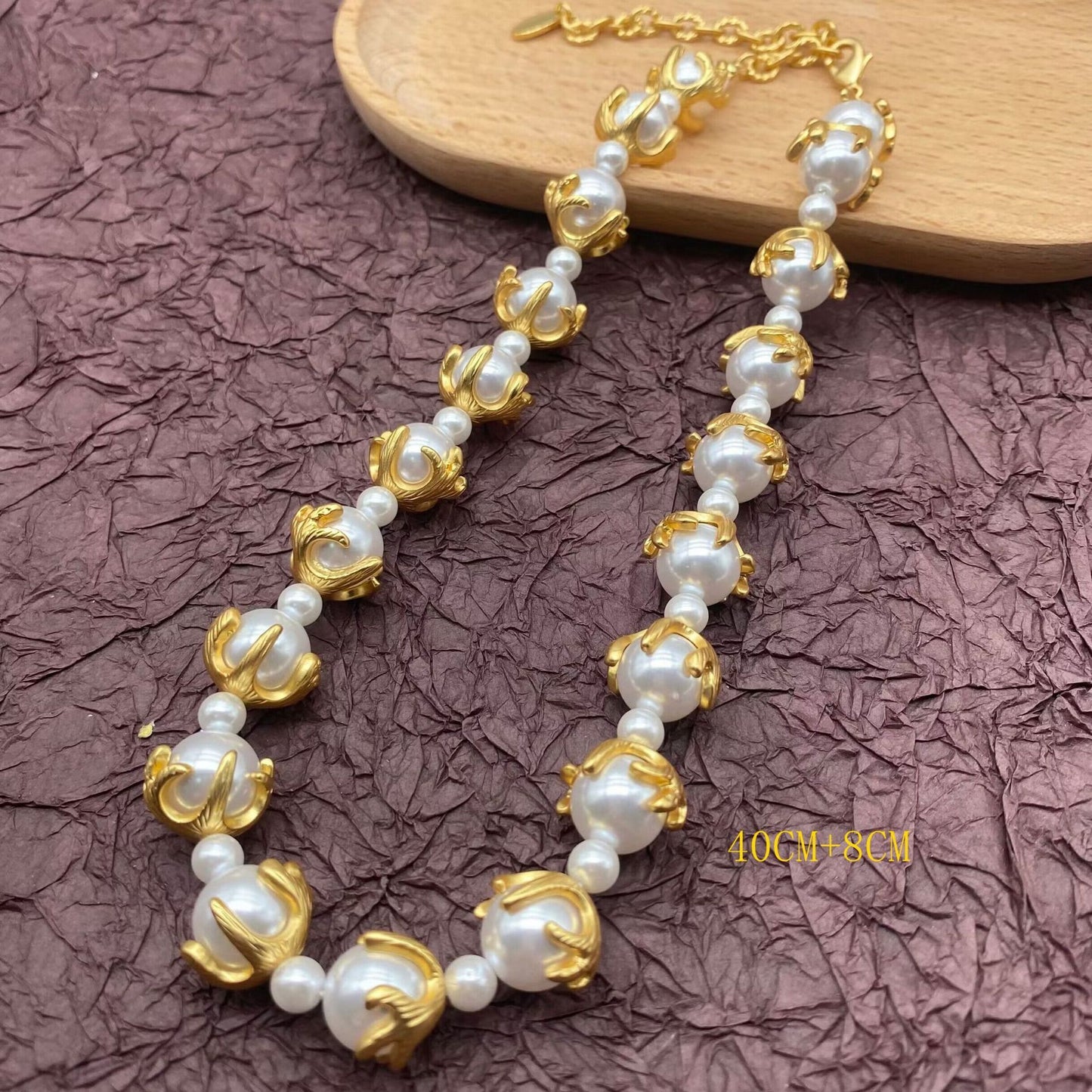 Retro Western Ocean Retro Economical Luxury Baroque Pearl Necklace Bracelet