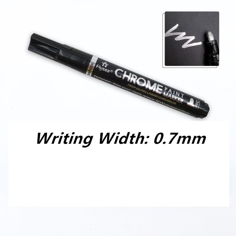 Mirror pen, reflective color, metal pen, chrome-plated