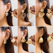 Metal Shell Ocean Wind Special-interest Earrings