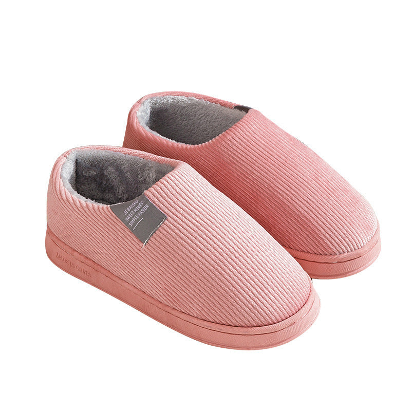 Thick bottom and keep warm at home non-slip cotton slippers