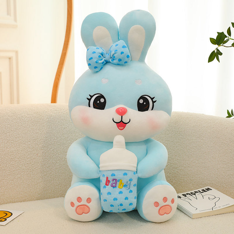 Milk Bottle Rabbit Plush Toy Children's Birthday Gifts