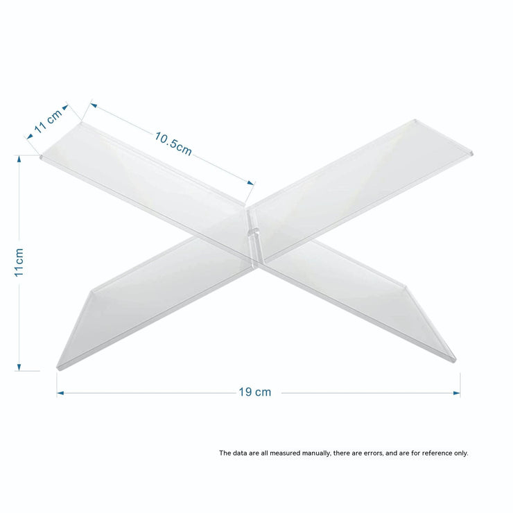Buchleseständer, Acryl, kreatives Desktop-Buchalbum, Zeitschriftenständer, X-Typ